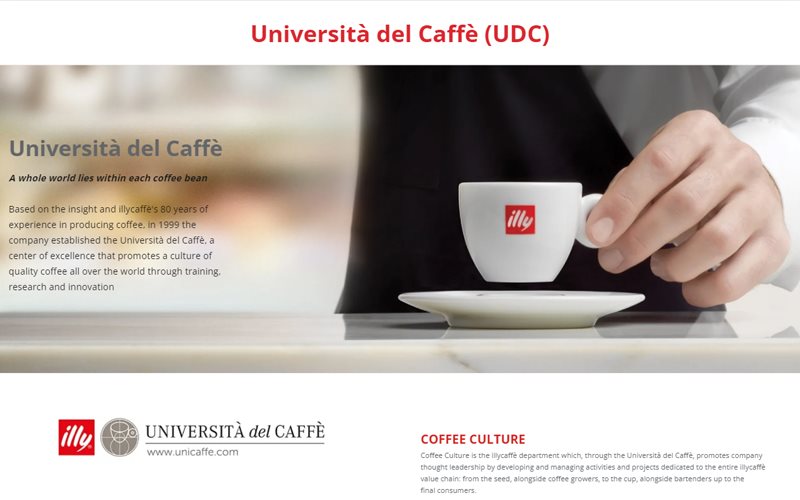 From coffee bean to cup. Innovation and quality coffee - illy